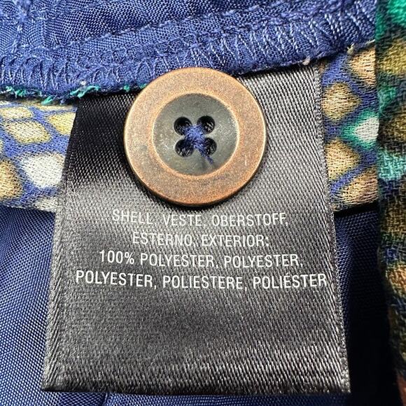 Anthropologie Pants Womens 2 Blue Essential Culotte Wide Leg Cropped Preppy - Picture 8 of 14